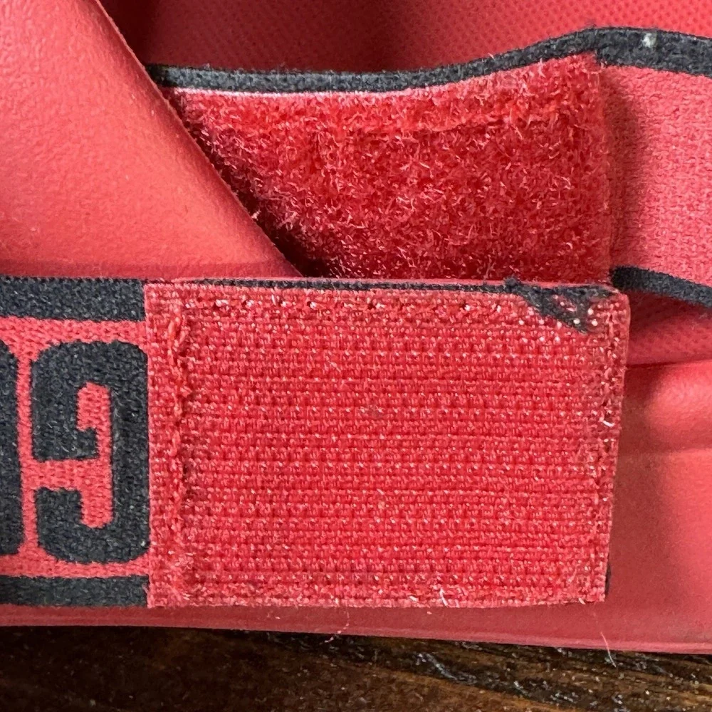 UGG Sport Yeah Slide Men's Size 11 US Samba Red Slingback Sandal‎ Waterproof